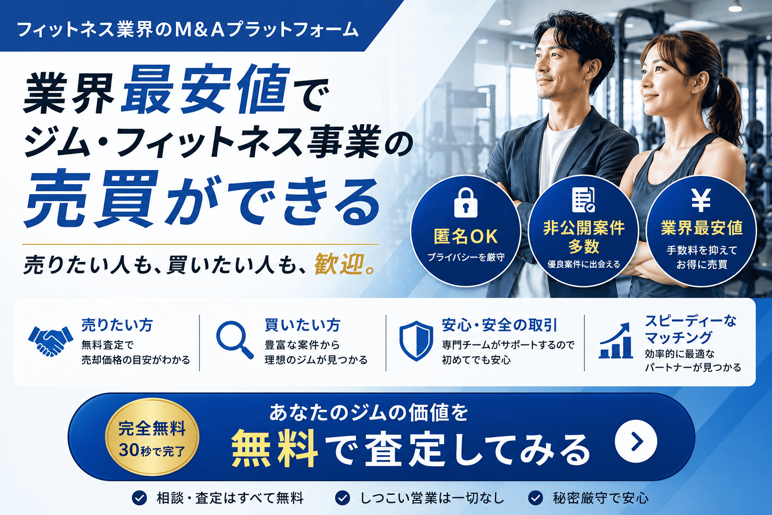 フィットネスM＆A